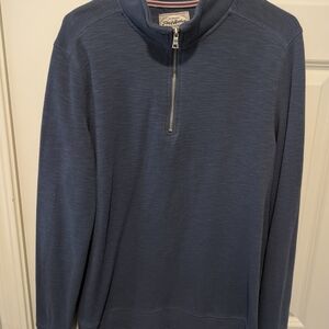 Men's Half-Zip Pullover Sweater - Navy